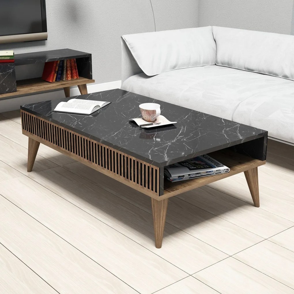 Masă de cafea Milan Walnut Black