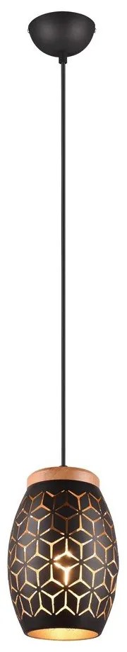 Lustră neagră ø 15 cm Bidar – Reality