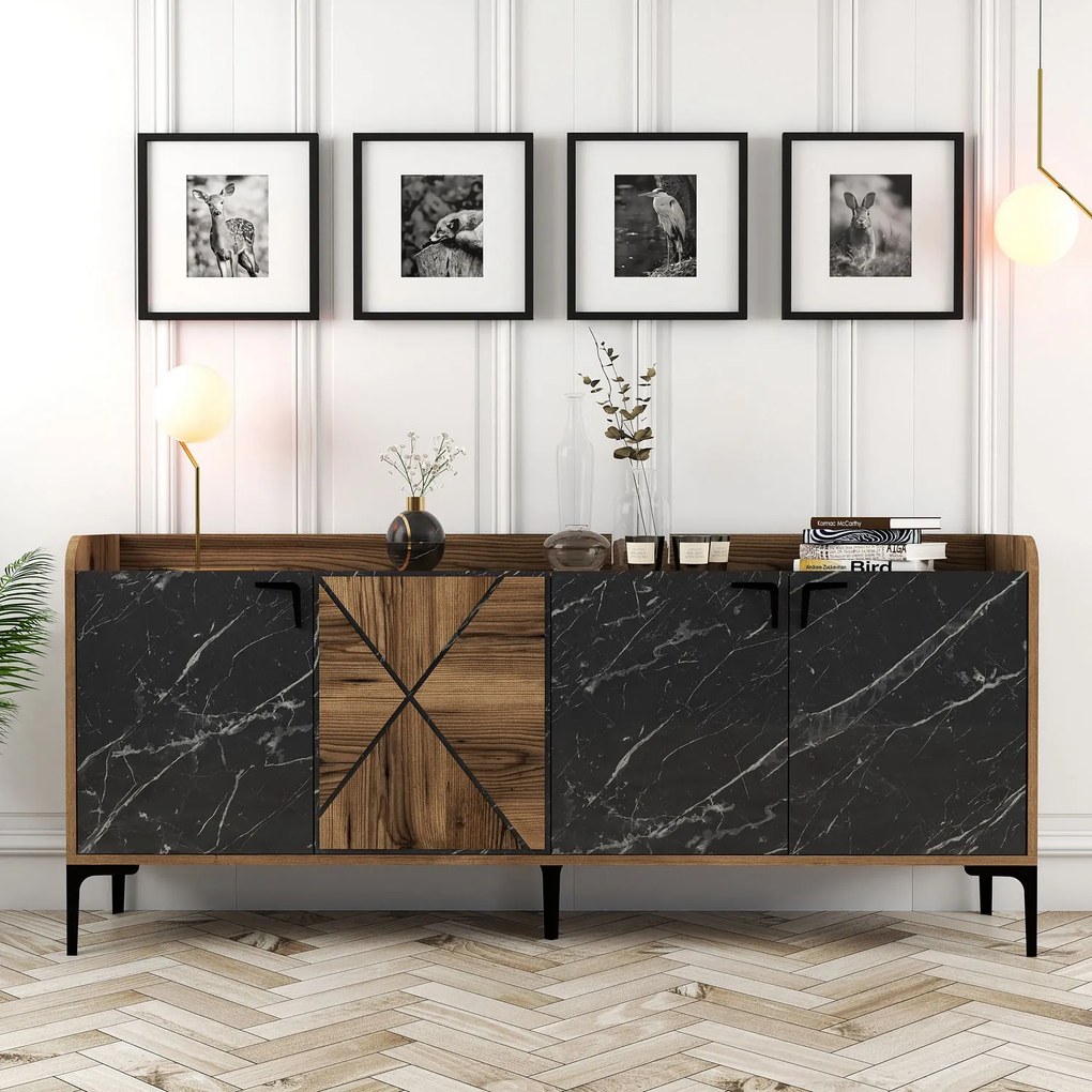 Dulap Venedikt (nuc + negru). 1072735