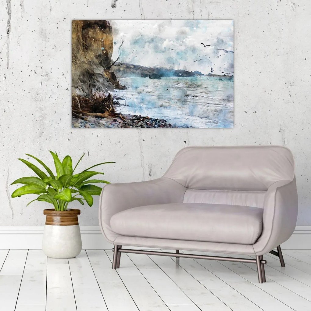 Tablou - Recif, acuarelă (90x60 cm)