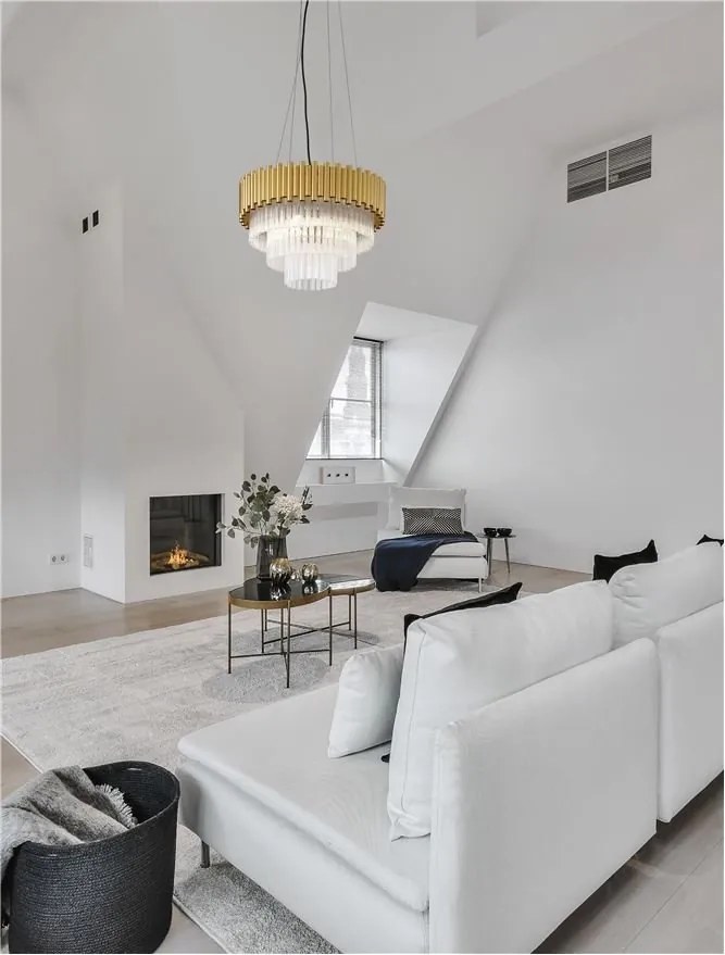 Lustra suspendata design elegant MAGNOLIA aurie