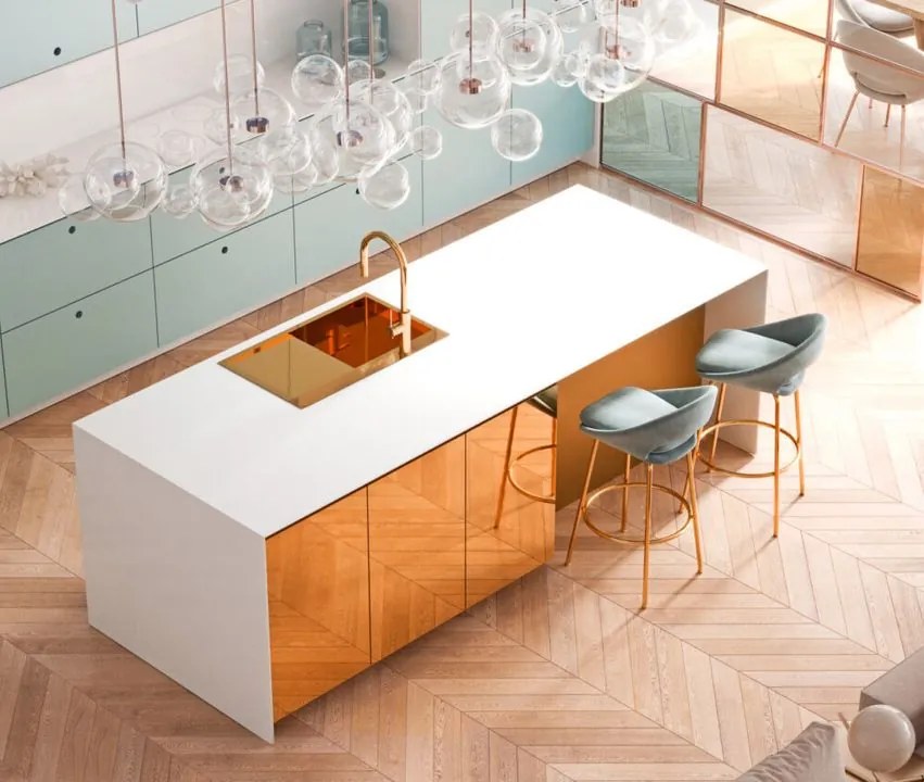 Chiuveta inox RUSSEL 111 cupru