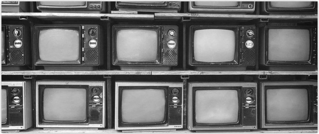 Tablou - Retro TV (120x50 cm)