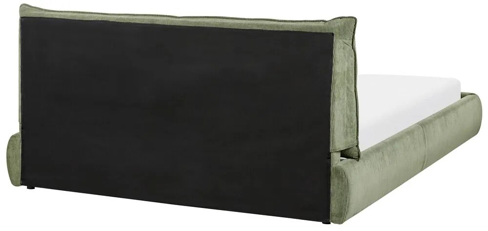 Pat matrimonial 160 cm Vetiver (verde) (cu somieră). 1076463