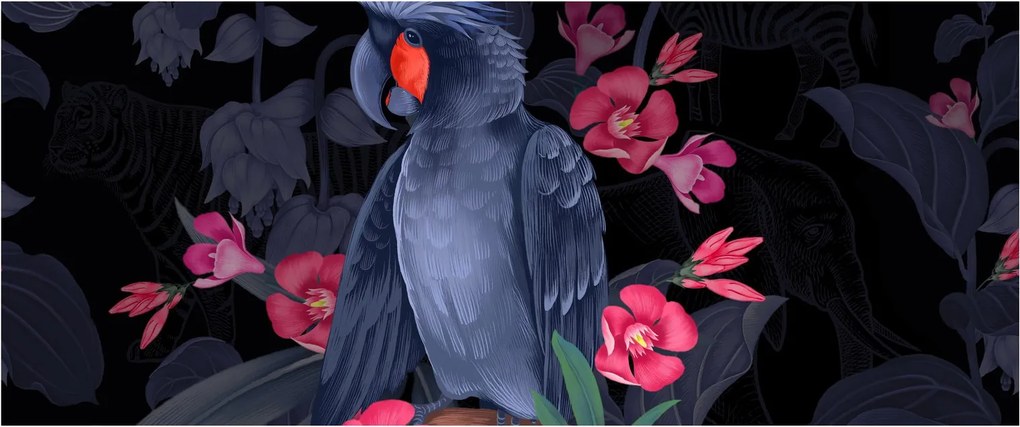 Tablou - Păpădia între flori (120x50 cm)