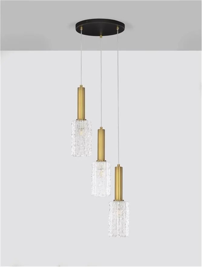 Lustra cu 3 pendule design modern Certa