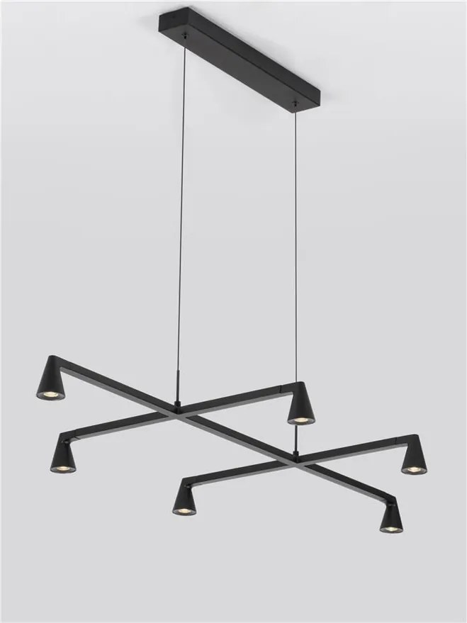 Lustra suspendata cu 6 spoturi LED RIVO
