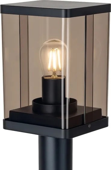 Lampă de exterior 1xE27/60W/230V IP44 negru/maro fumuriu