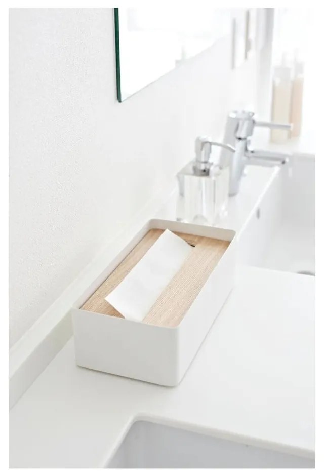 Suport șervețele YAMAZAKI Tsu, alb