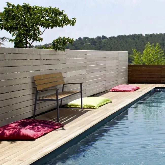 Bancă din aluminiu, antracit, 123x59x86 cm, Isak Yes