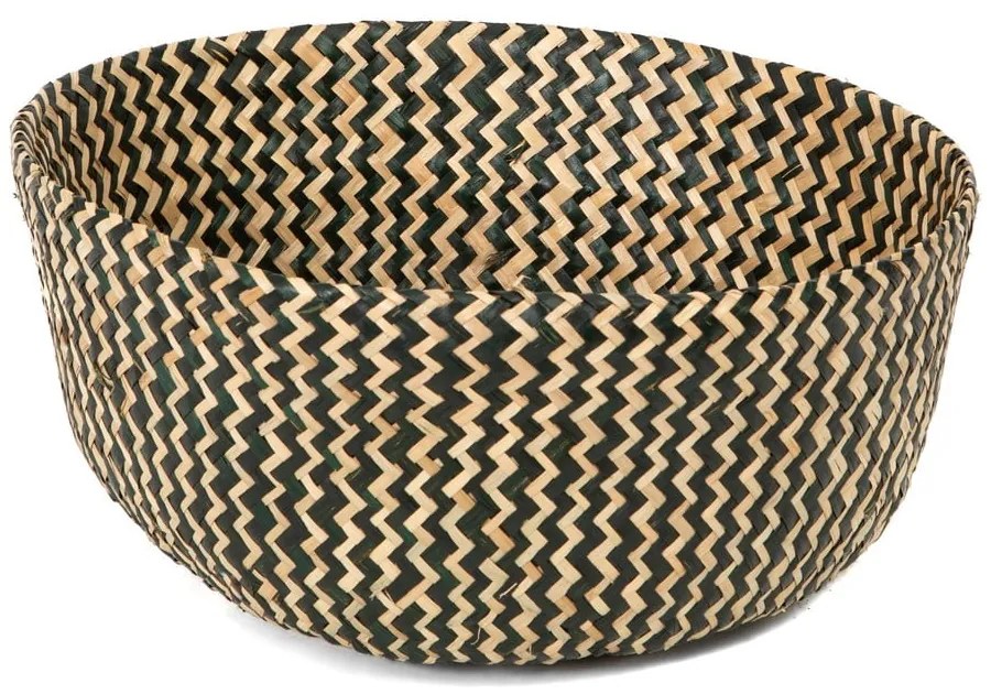 Coș depozitare din iarbă de mare Compactor Zic Zac, ⌀ 35 cm