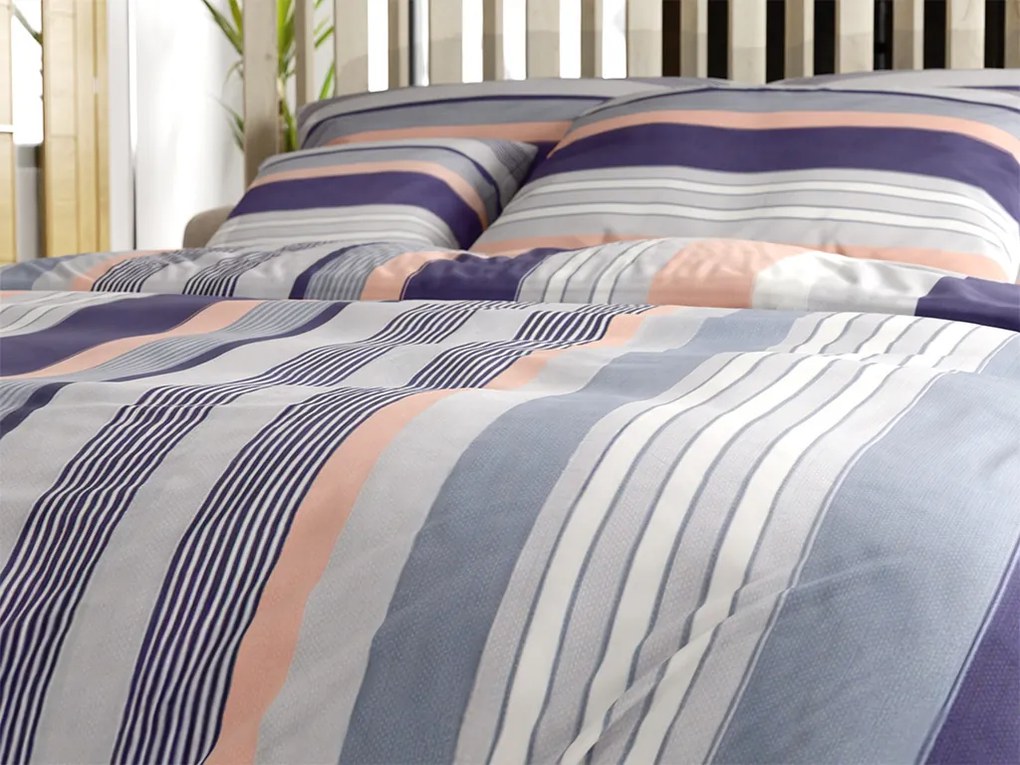 Lenjerie de pat din bumbac gri, NABON