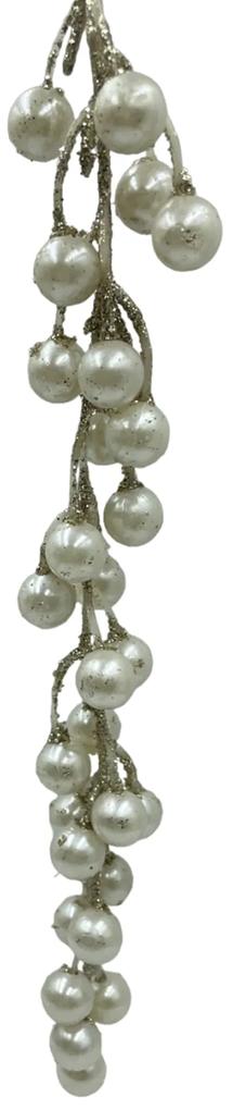Ornament brad Crenguta curgatoare Pearl 25cm, Auriu