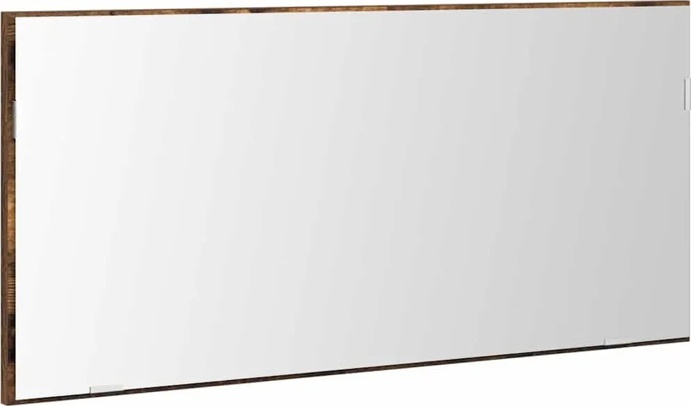 vidaXL Oglindă Pe perete Maro 80 x 37 cm Sticlă și Lemn Ingineresc