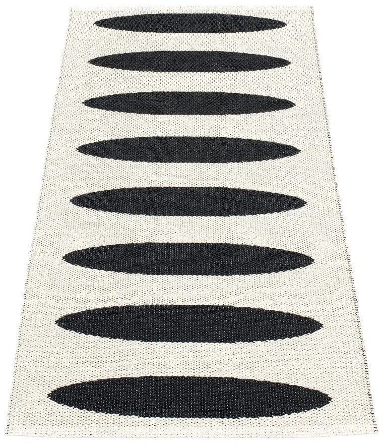 Covor tip traversă pentru interior și exterior negru 70x150 cm Ella Black – Pappelina