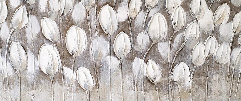 Tablou - Lalele structurate (120x50 cm)