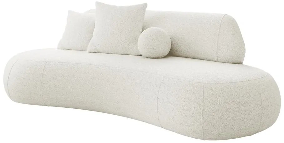Canapea trei locuri Bally (crem + negru). 1100111