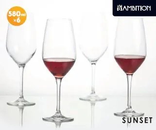 Set 6 pahare vin 580ml, Sunset