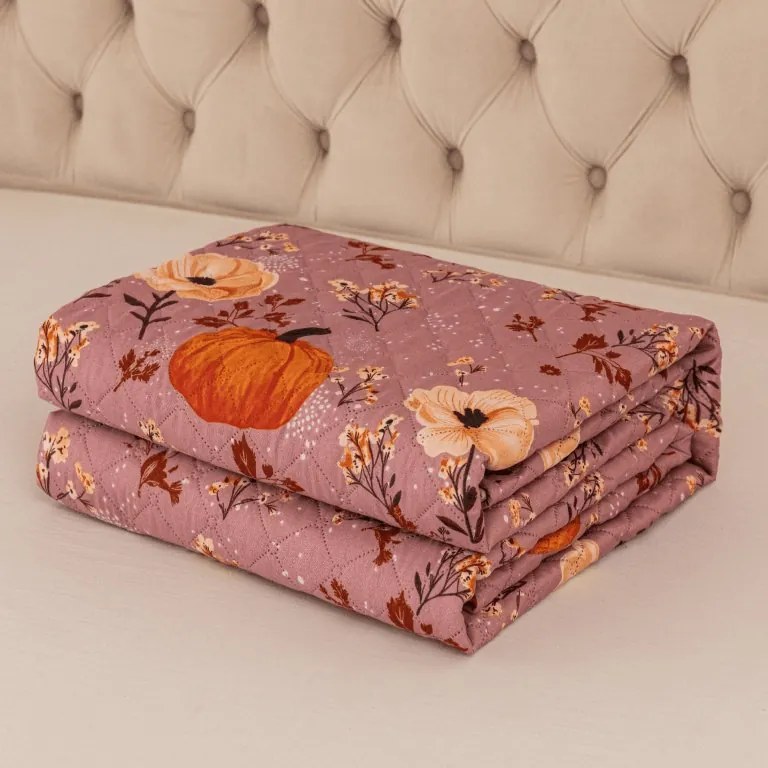 Cuvertura de pat PUMPKINS ROSAVIE, roz pal Dimensiune: 170 x 210 cm