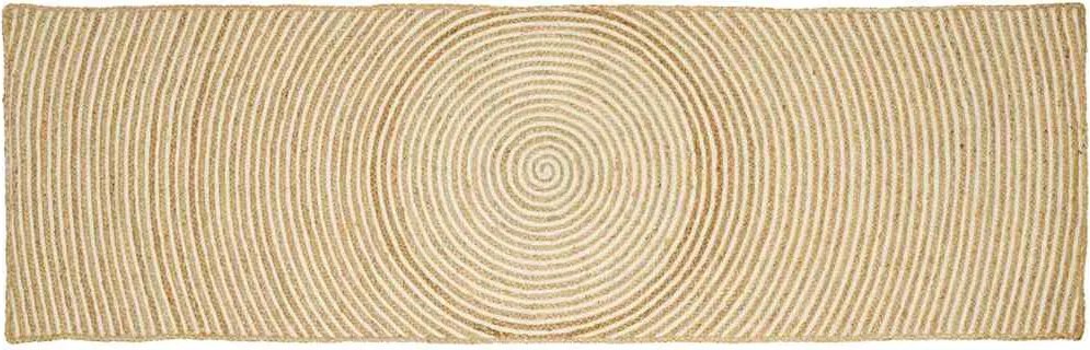 vidaXL Covor Natural și Alb 60 x 200 cm Iută