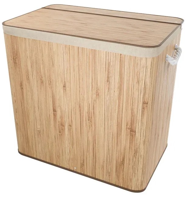 Juskys Coș de bambus Curly 150 L - natural
