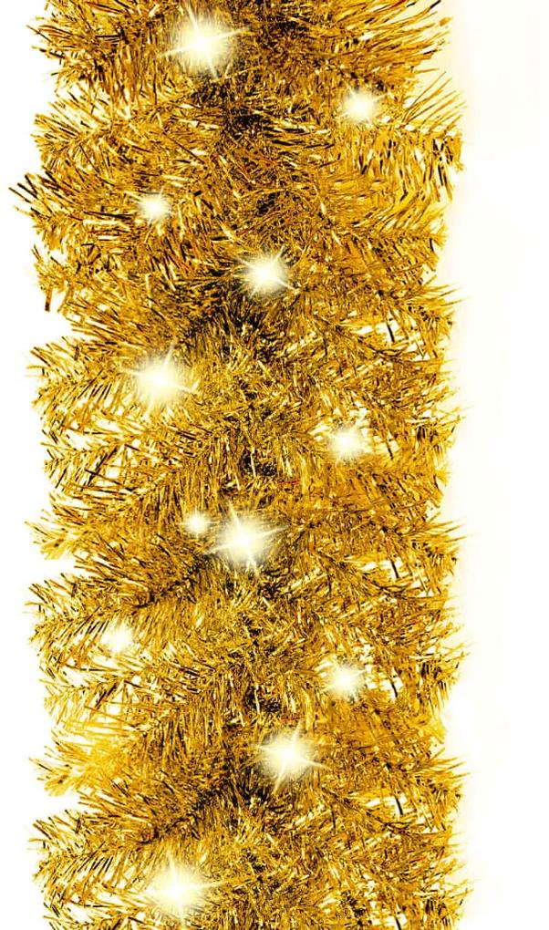 Ghirlanda de Craciun cu lumini LED, auriu, 5 m 1, Auriu, 5 m