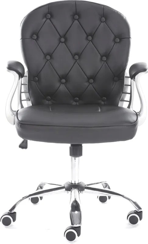 Scaun birou SIB 1304, Piele ecologica, Negru