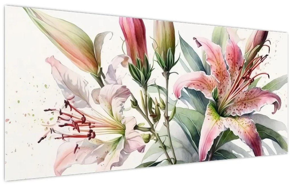 Tablou - Crinii, ilustrații (120x50 cm)