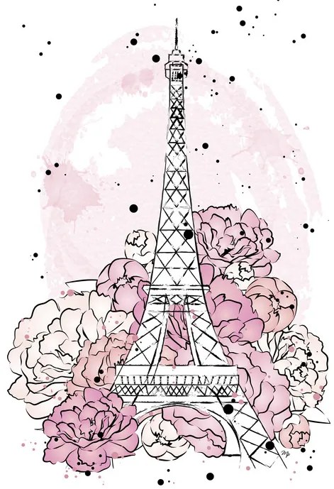 Ilustrație Peony paris, Martina Pavlova