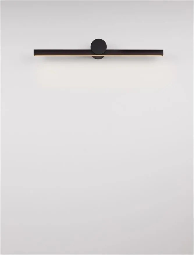 Aplica de perete LED pentru oglinda baie IP54 BREGGO negru, 61cm
