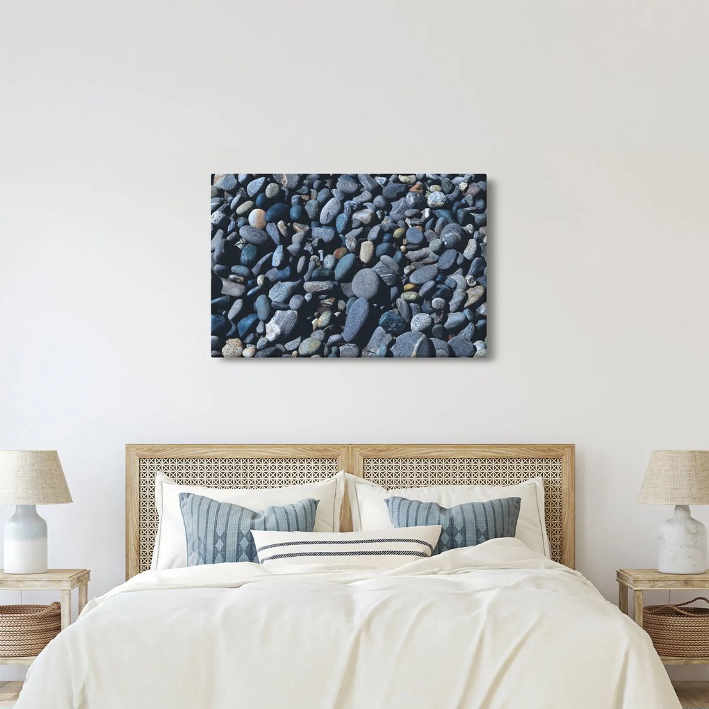 Tabloul cu pietre pe plajă (90x60 cm)