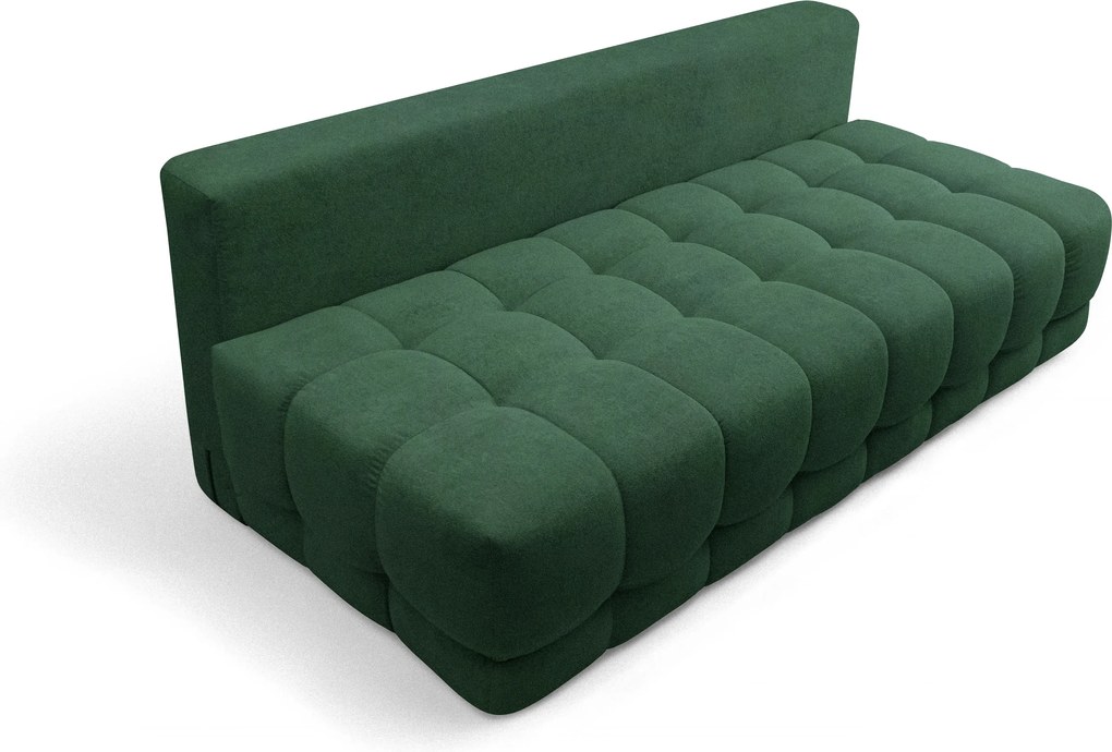 Canapea extensibilă Tuko cu ladă - verde țesătură Freya 210-09