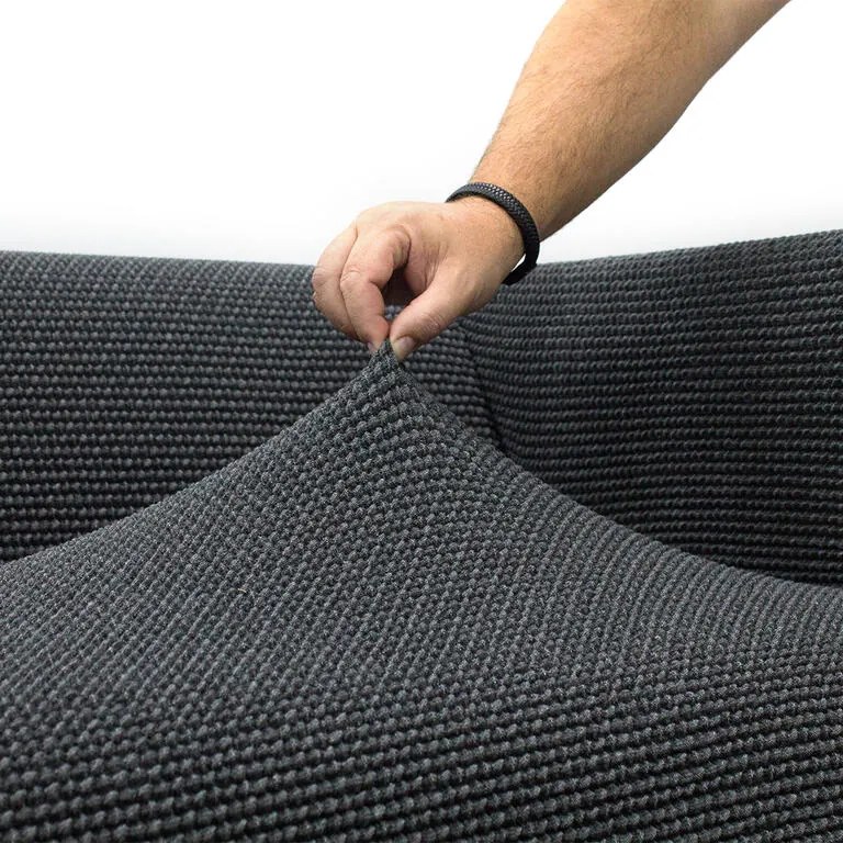 Huse care se întind foarte bine NIAGARA antracit taburet (40 - 60 cm)