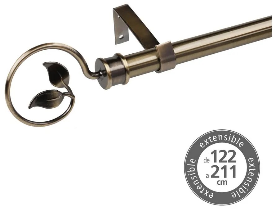 Galerie de perdea 122-211 cm extensibilă din metal – Casa Selección