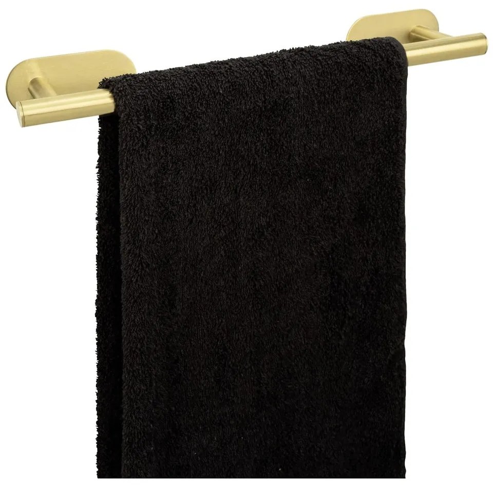 Suport pentru prosoape autoadeziv din oțel inoxidabil Orea Gold – Wenko