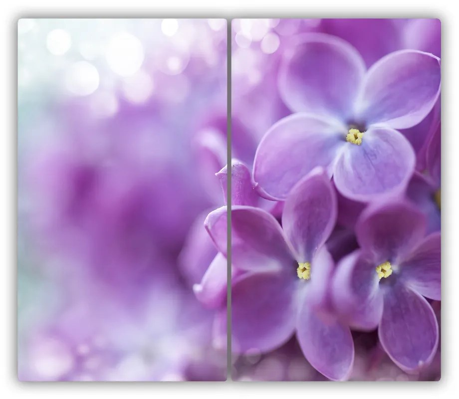 Tocator din sticla flori de liliac
