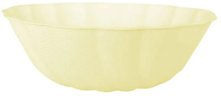 Colorat Vert Decor Farfurie adâncă galbenă, set de 6, 14,8 cm