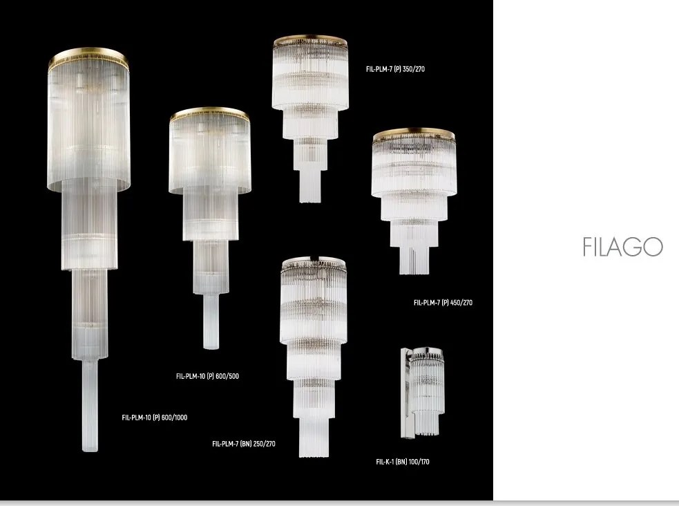 Lustra design LUX diametru 60cm din alama decorata cu sticla Filago