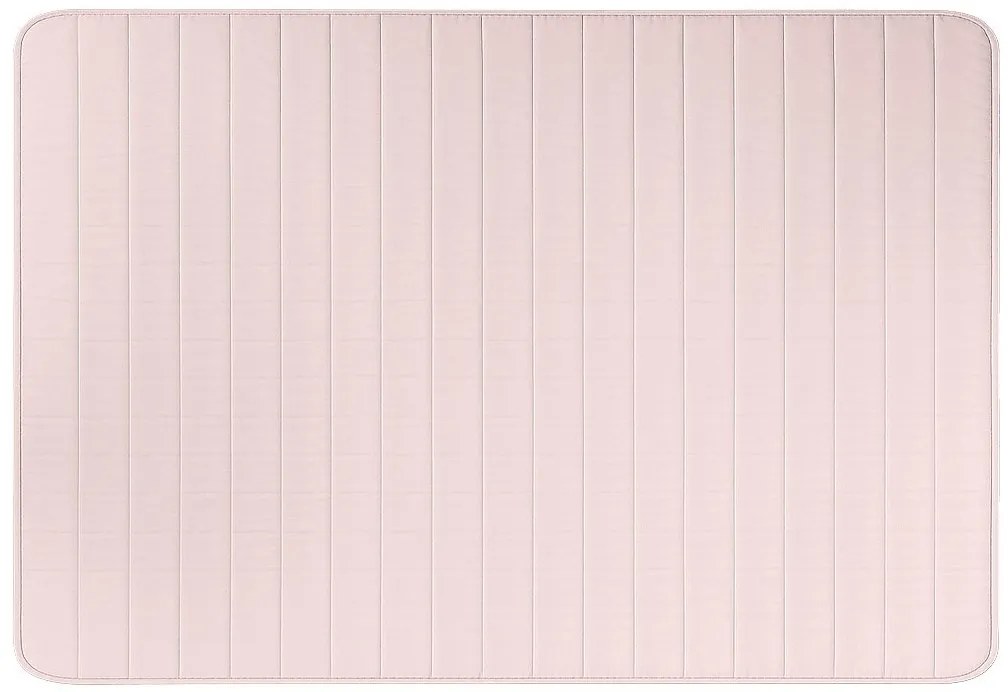 Pilota matlasata de vara 140x200 cm cu husa pentru perna SUMMER 70x90 cm, roz pudra