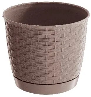 Ghiveci de plastic Ratolla Round bej, diam. 22 cm, 22 cm
