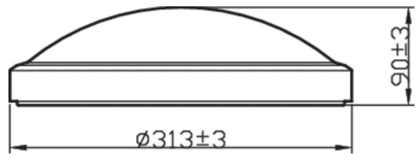 Plafonieră LED pentru baie DORIS LED/17W/230V IP44 Philips