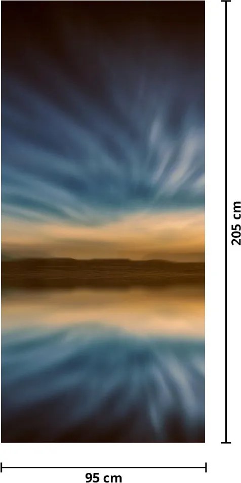 Fototapet pentru ușă - Far în mare (95x205cm)