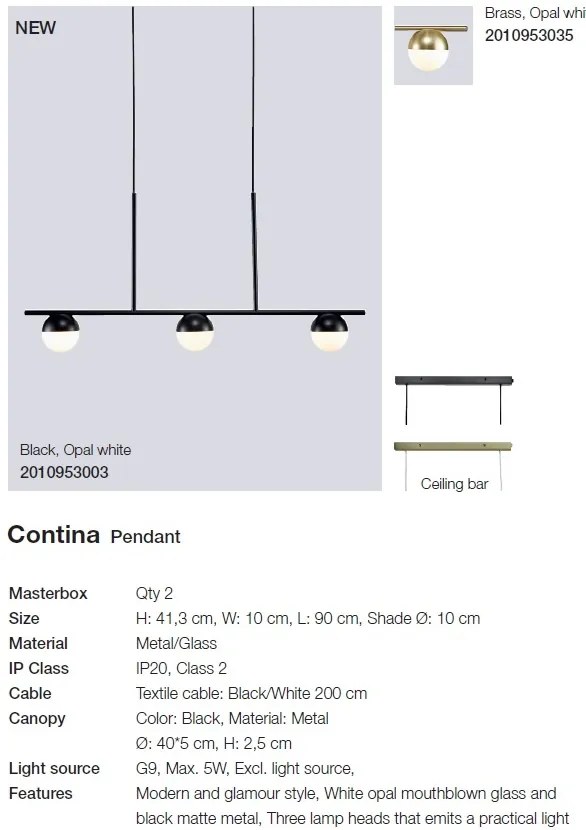 Lustra design minimalist stil nordic Contina 2010953035 NL