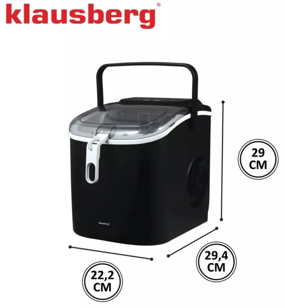 Aparat pentru gheata 1,2 L Klausberg KB7882, negru