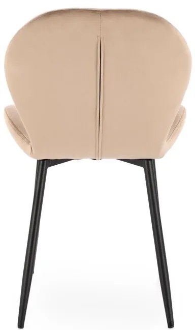 Scaun K538 velvet bej H85 cm