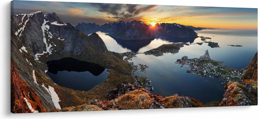 Tablou - Peisaj montan, Norvegia (120x50 cm)