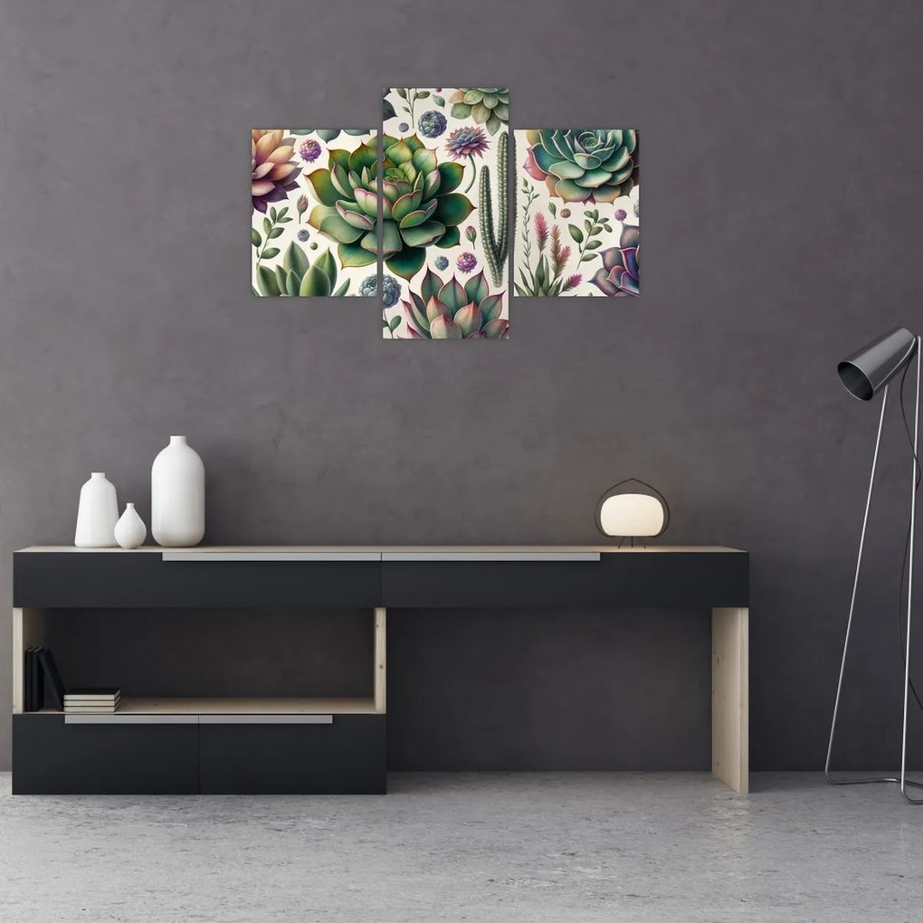 Tablou - Plante suculente (90x60 cm)