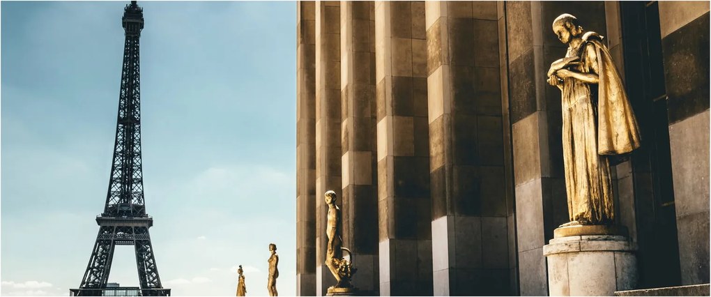 Tabou din piața Trocader, Paris (120x50 cm)
