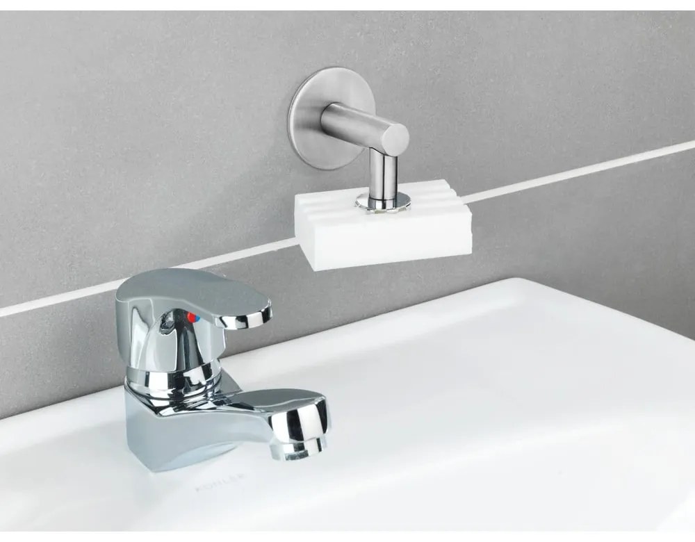 Săpunieră magnetică din oțel inoxidabil Wenko Turbo-Loc® Matte