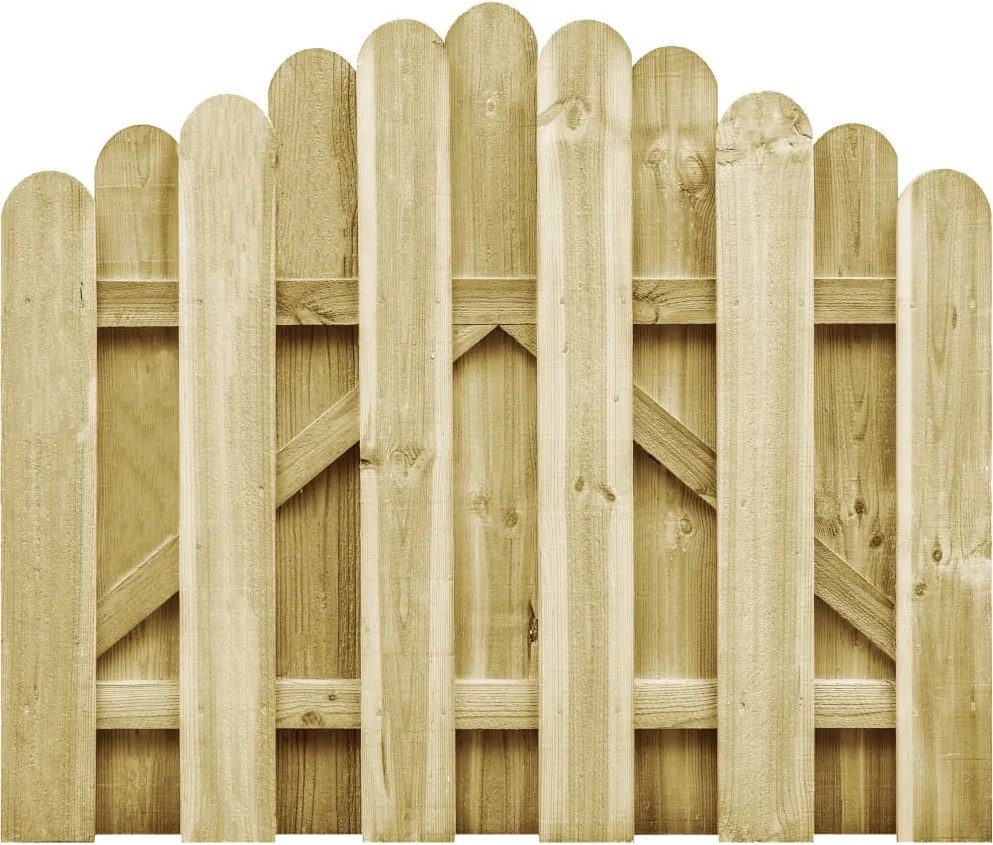 vidaXL Poartă de grădină, 100x75 cm, lemn de pin tratat